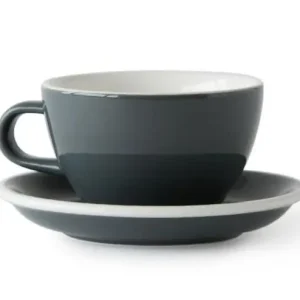 Acme Large Latte kuppi 280 ml + lautanen 15 cm - Suoraan tehtaalta